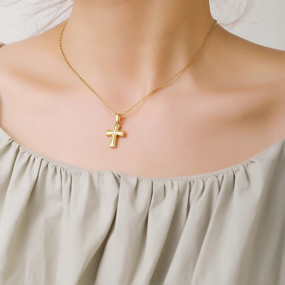 3D Cross Necklace