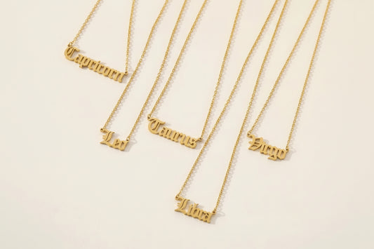Zodiac Stainless Steel Necklace