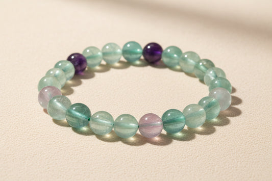 Genuine Gemstone Bracelet-Fluorite