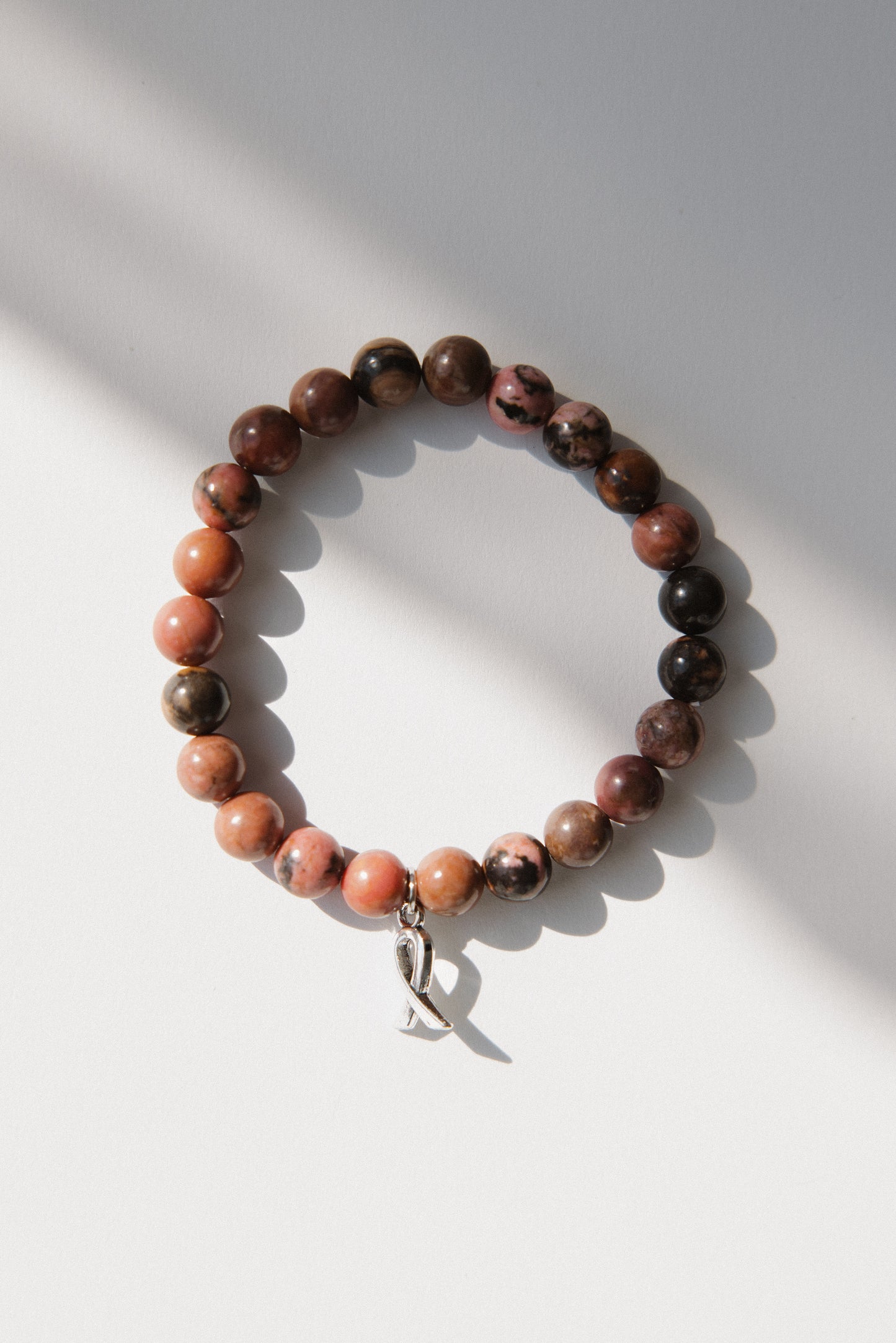 Breast Cancer Gemstone Bracelet