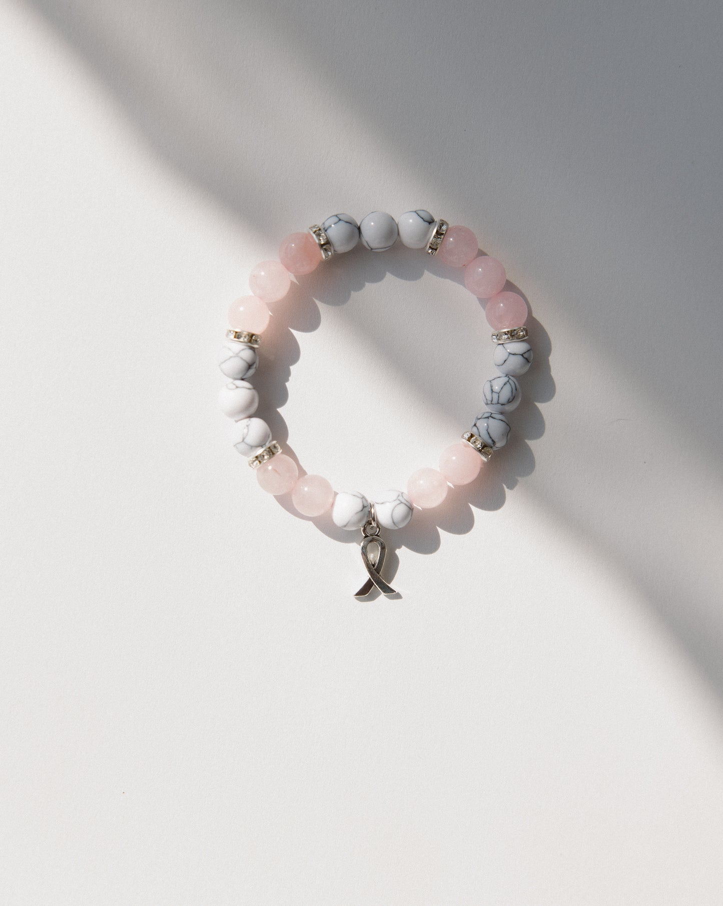 Breast Cancer Gemstone Bracelet