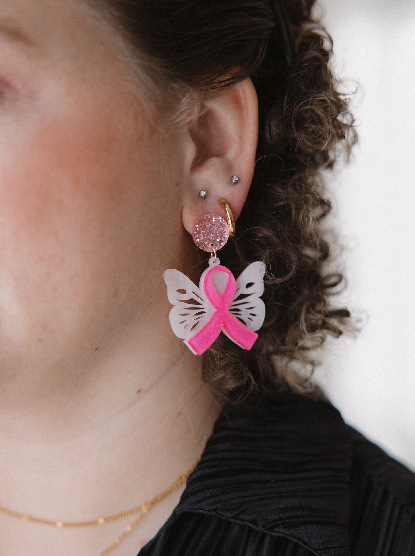 Breast Cancer Earrings