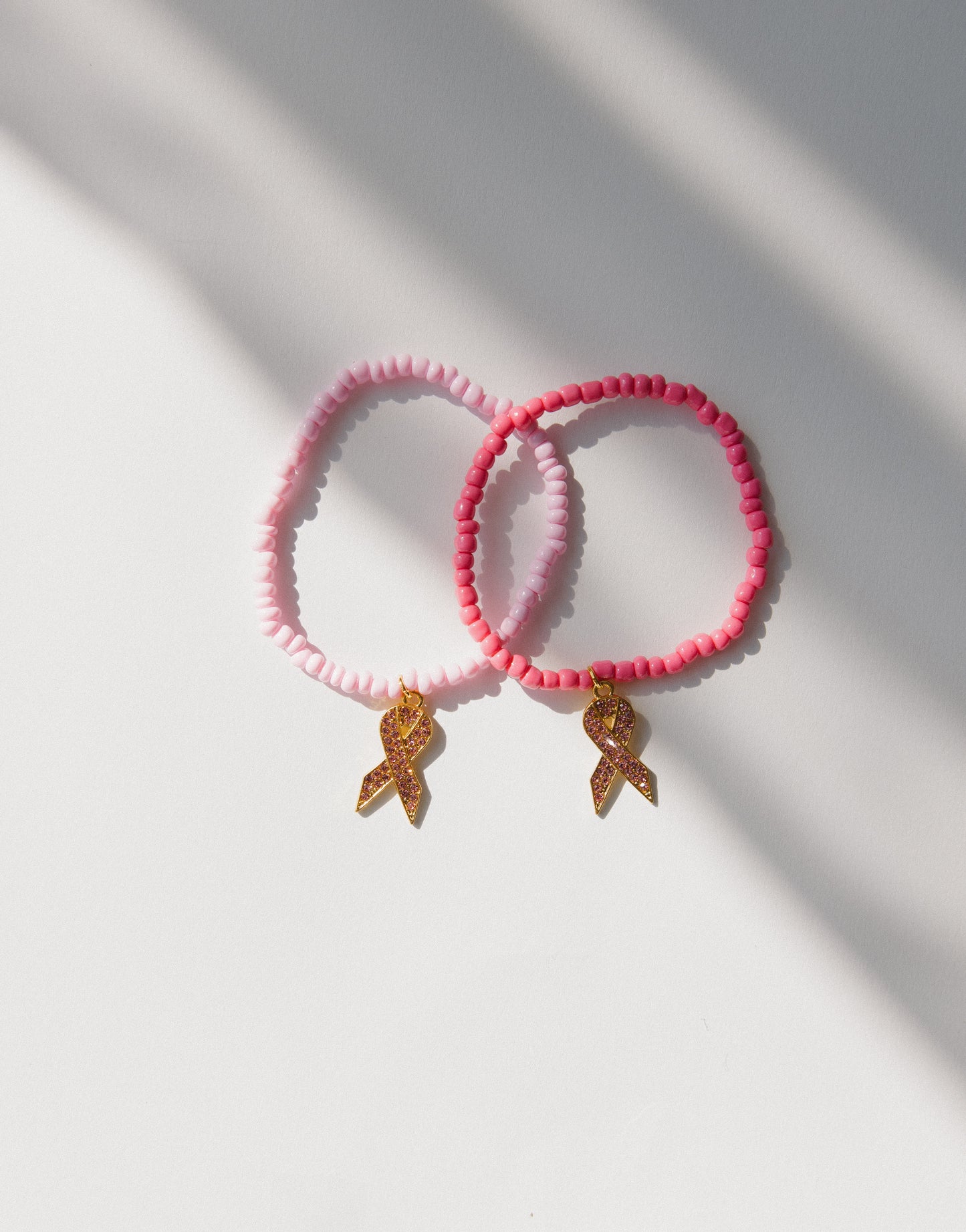 Breast Cancer Beaded Bracelet