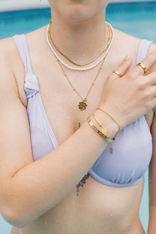 Beaded Clover Chain