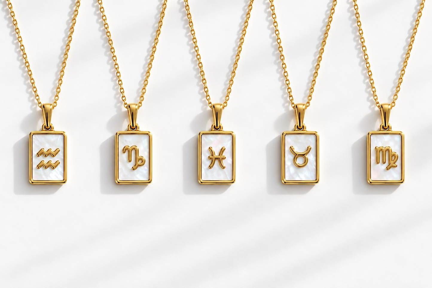 Zodiac Mother of Pearl Necklace