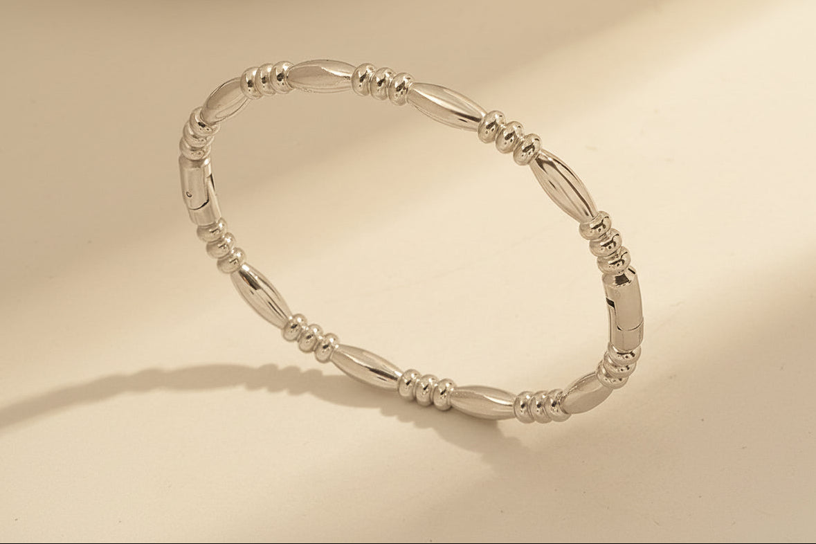 Oval Beaded Bangle