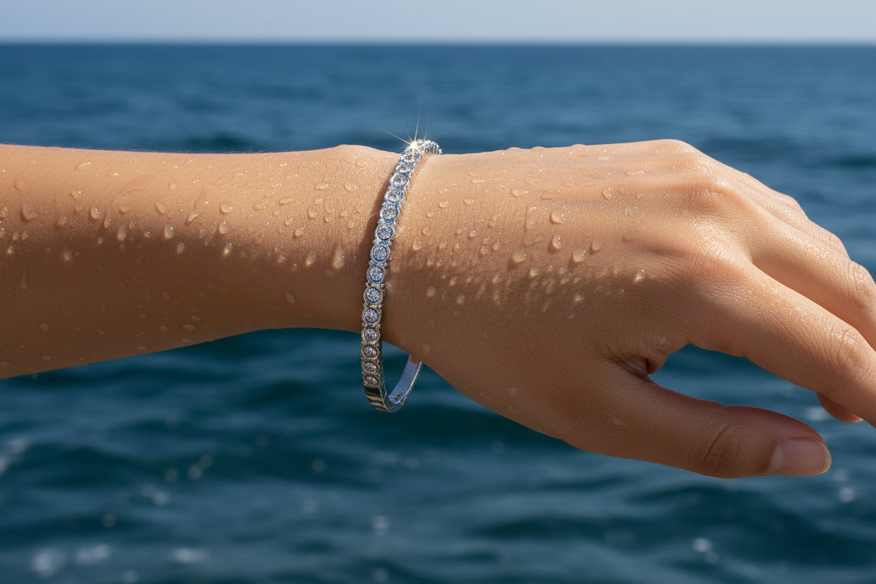 Round Crystal Bangle