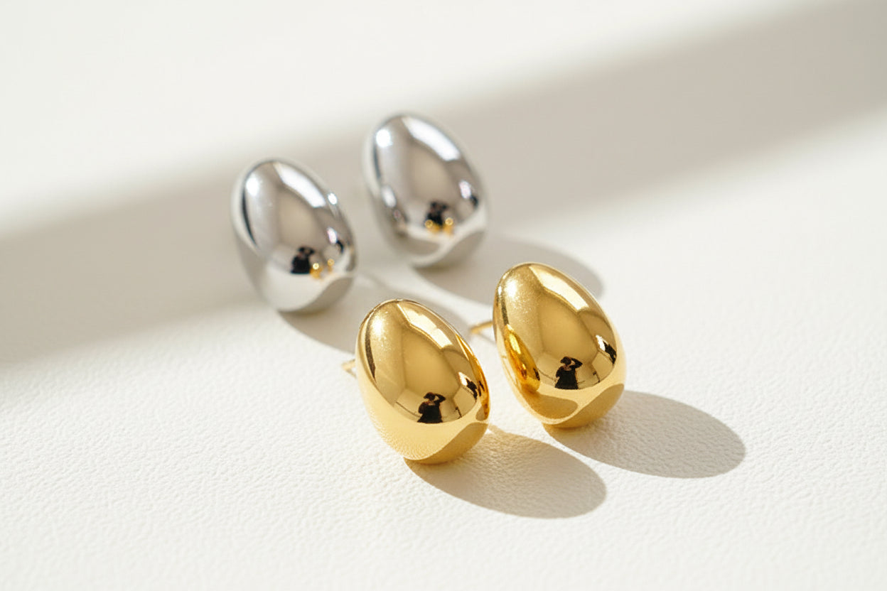 Bean Stud Earring