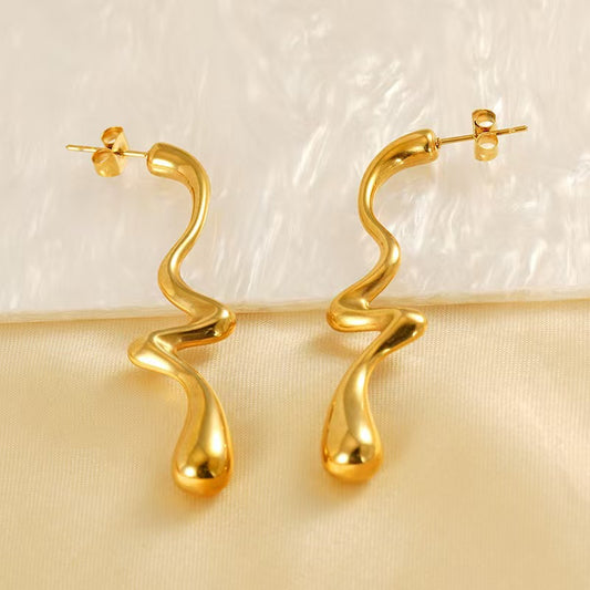 Swirly Drop Earrings