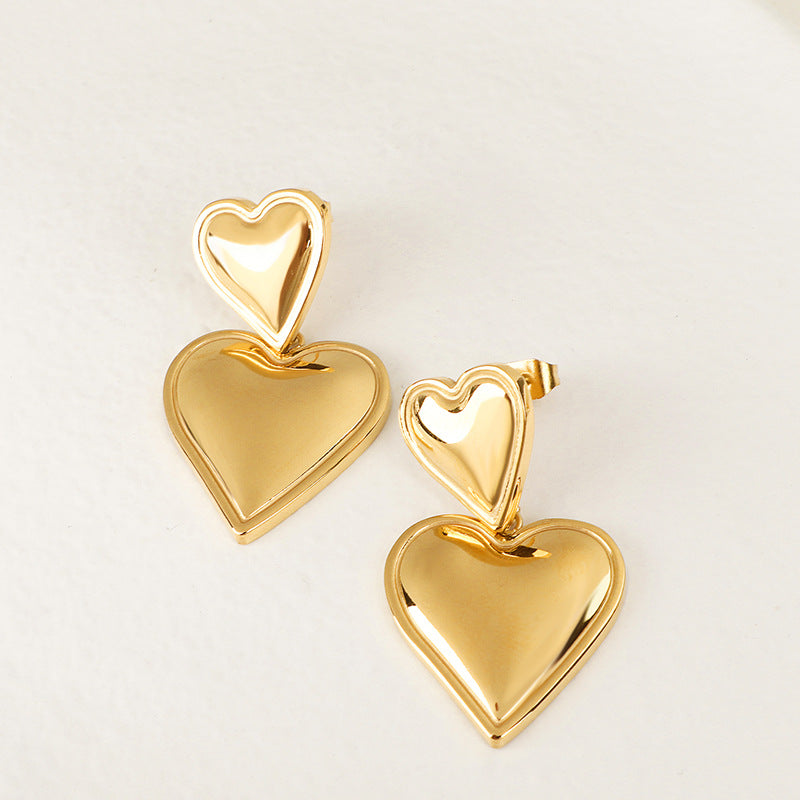 Double Heart Dangle