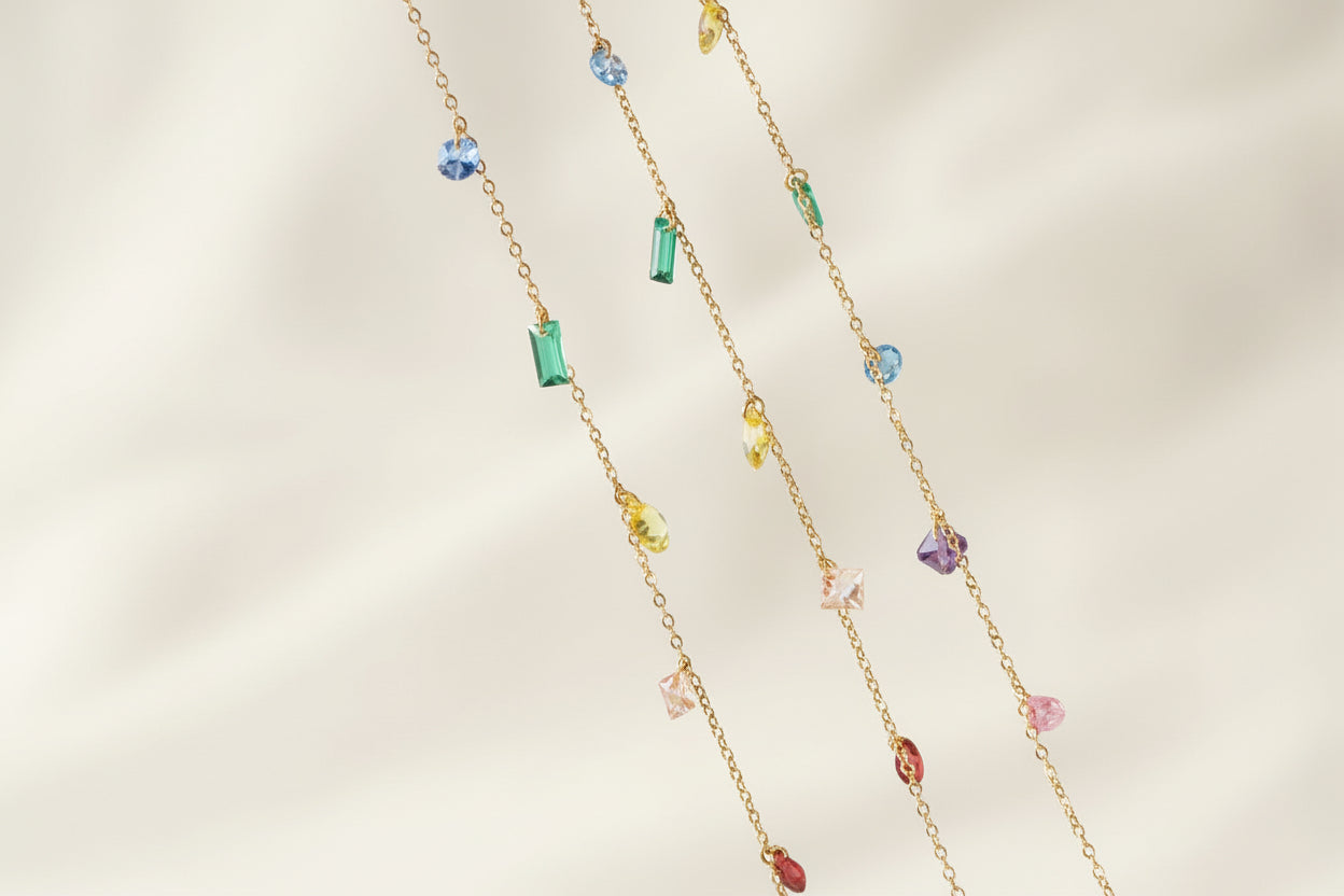 Rainbow Gems Necklace