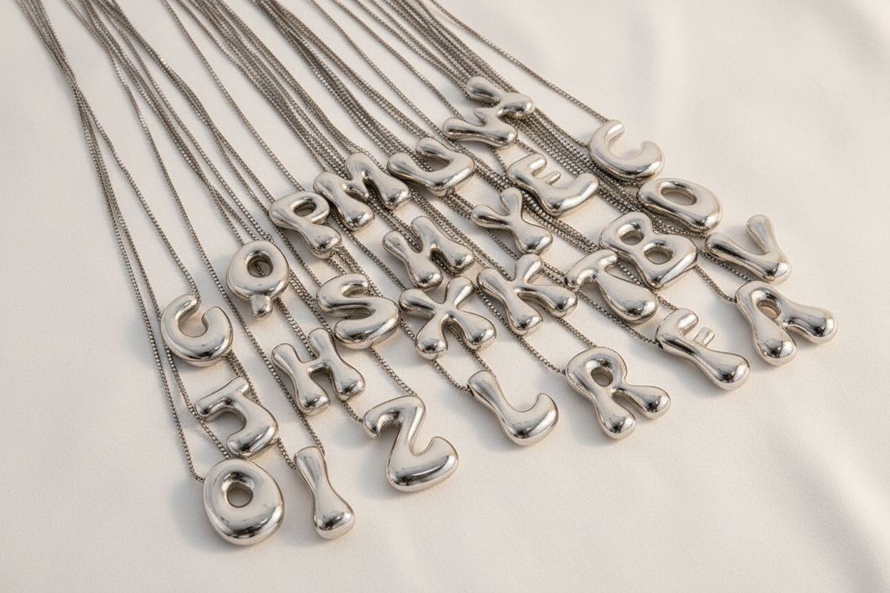 Bubble Letter Necklace