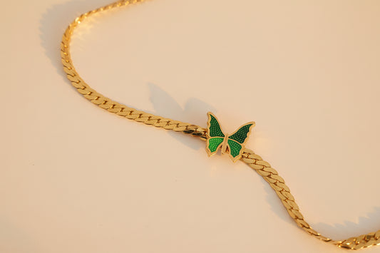Butterfly Snake Chain Choker