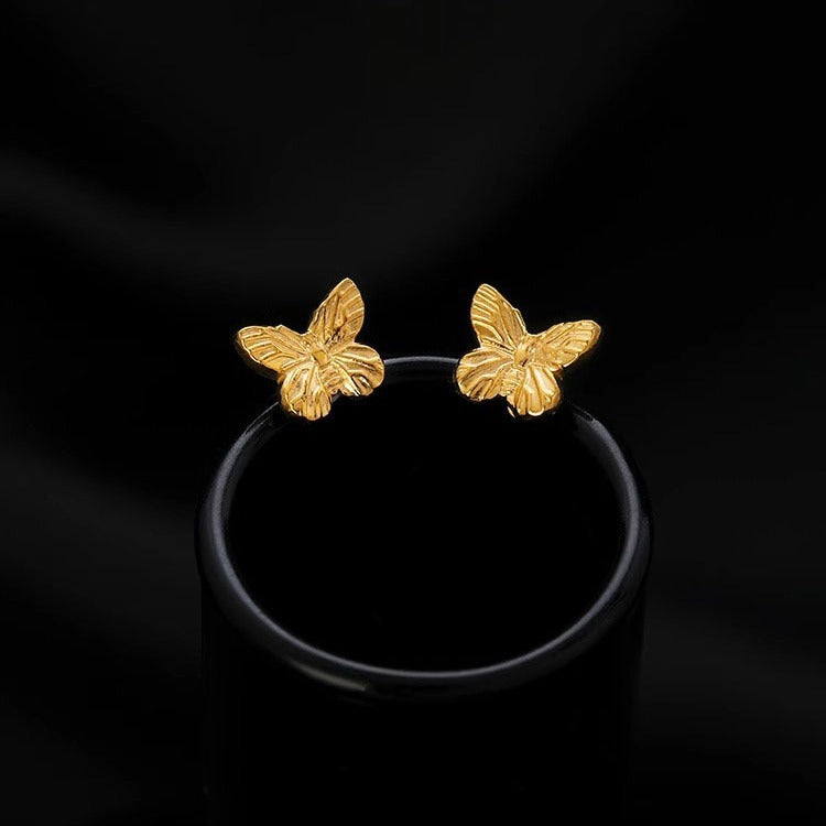 Detailed Butterfly Stud