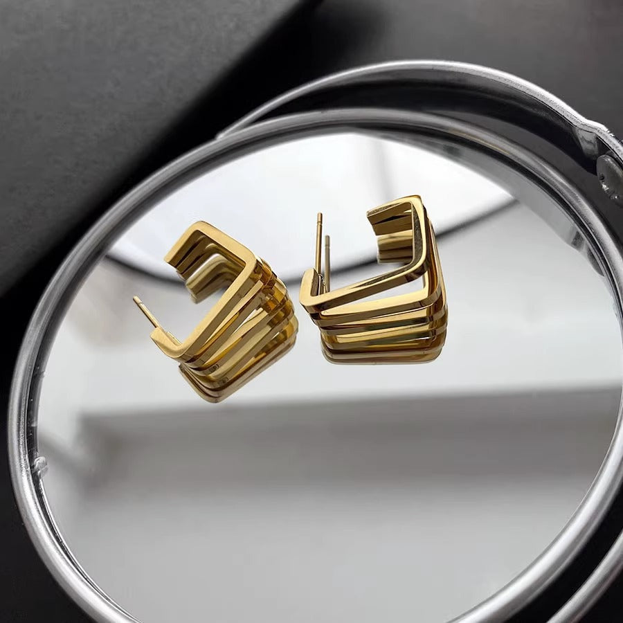 Tripple Square Hoops