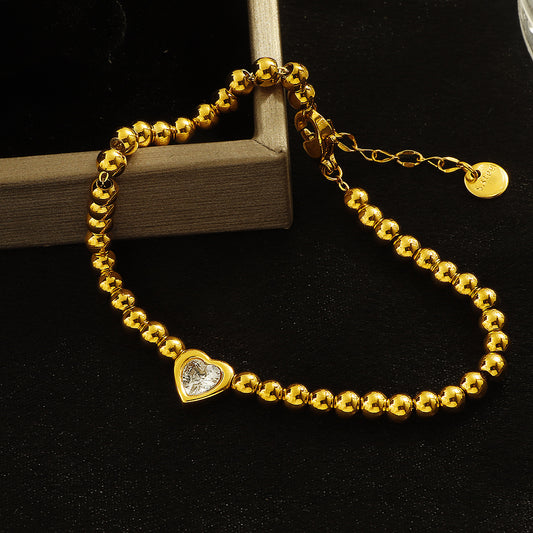 Beaded Heart Bracelet