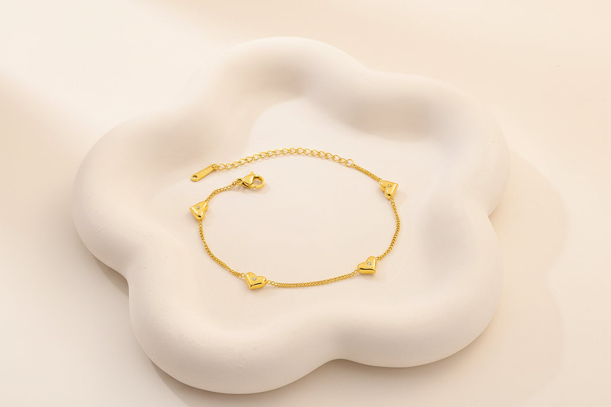 Heart Chain Bracelet