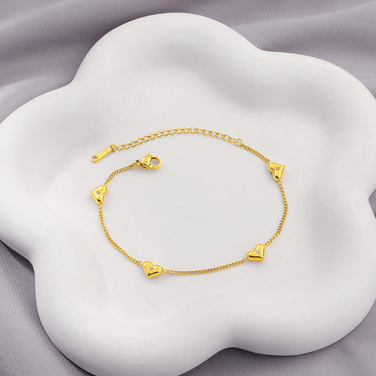 Heart Chain Bracelet