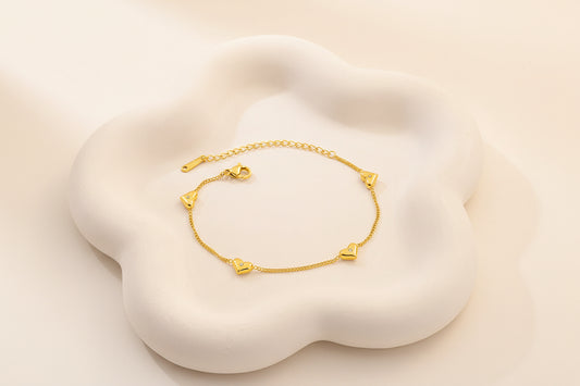 Heart Chain Bracelet