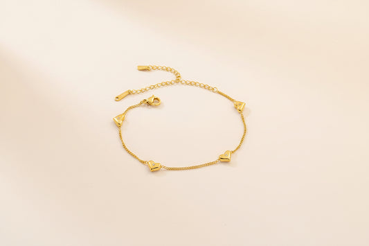 Heart Chain Bracelet