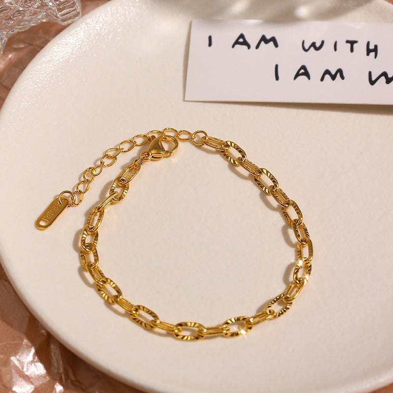 Paper Clip Chain Bracelet