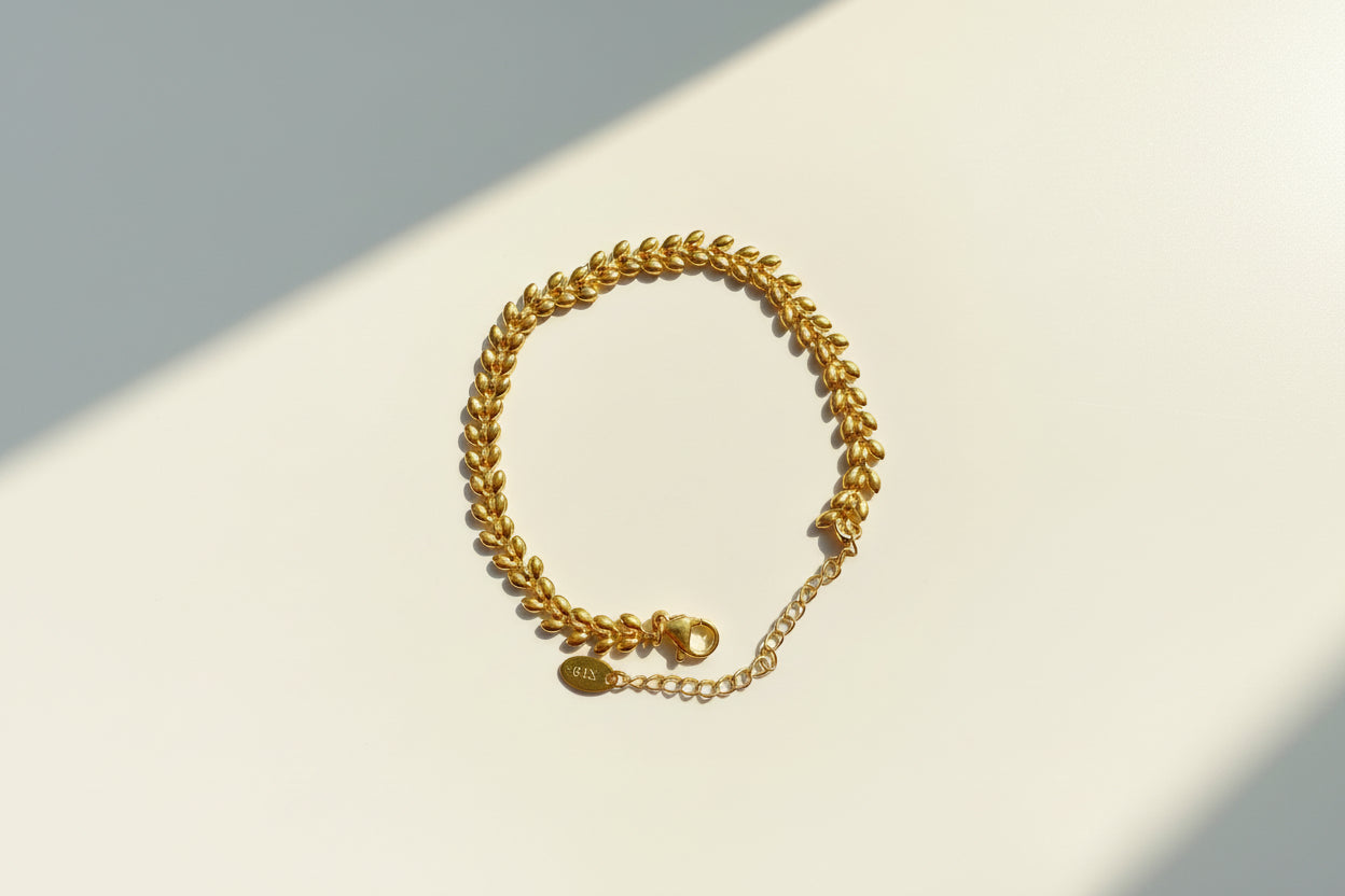 Heart Shaped Wheat Bracelet