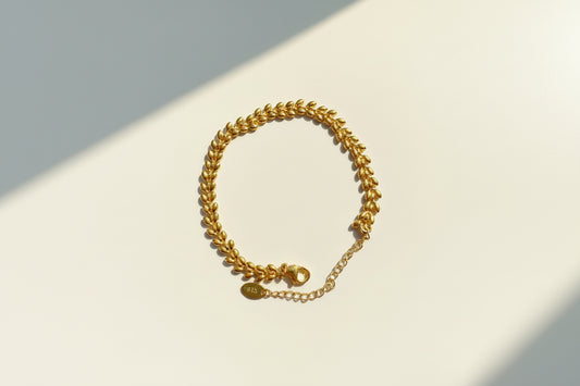 Heart Shaped Wheat Bracelet