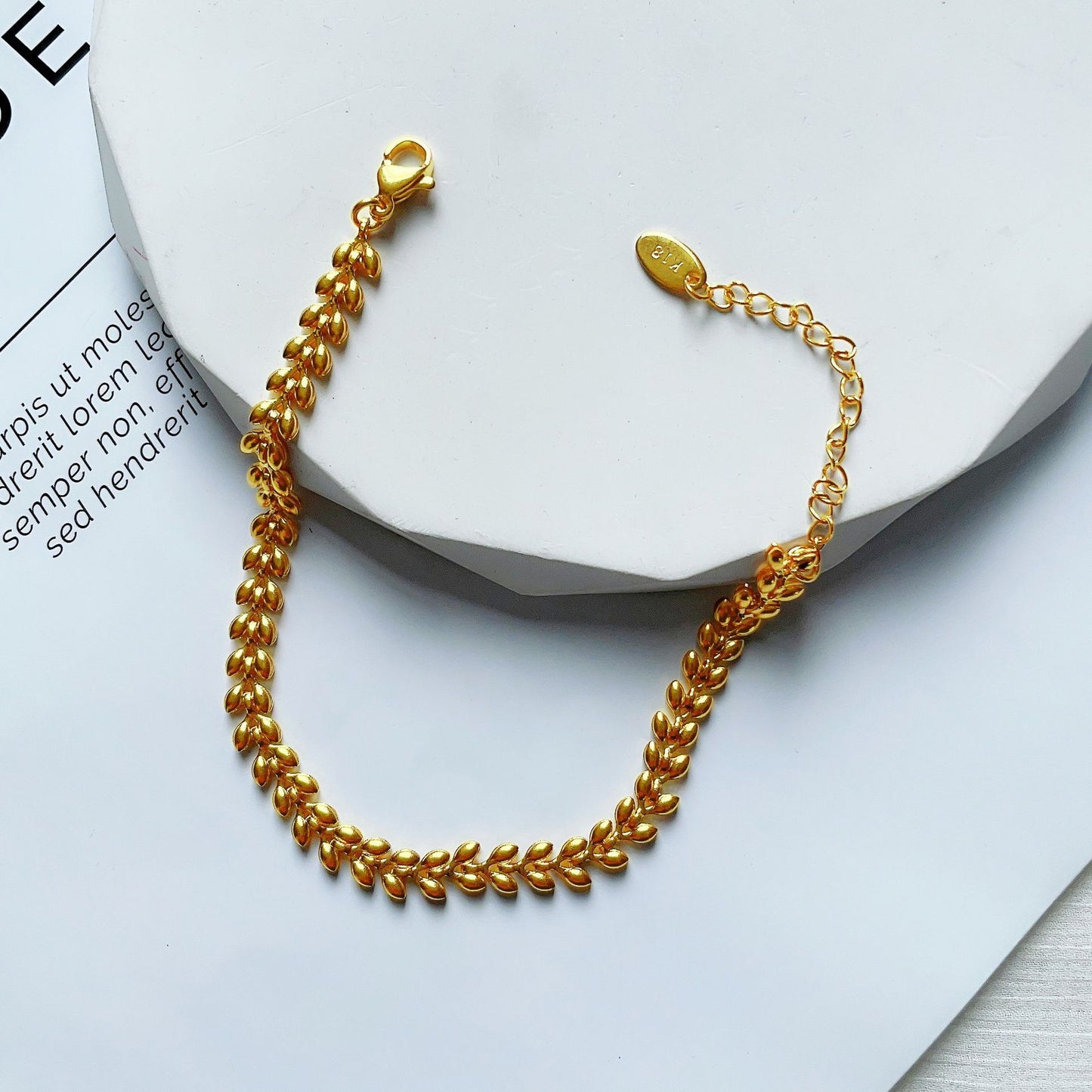 Heart Shaped Wheat Bracelet