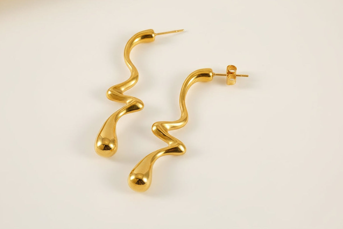 Swirly Drop Earrings