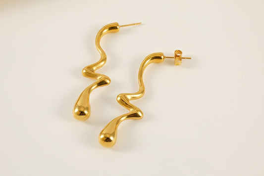 Swirly Drop Earrings