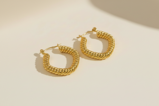 Textured Geometric Hoop
