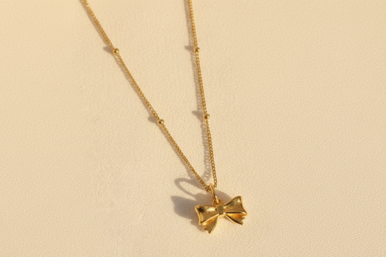 Bow Dotted Anklet