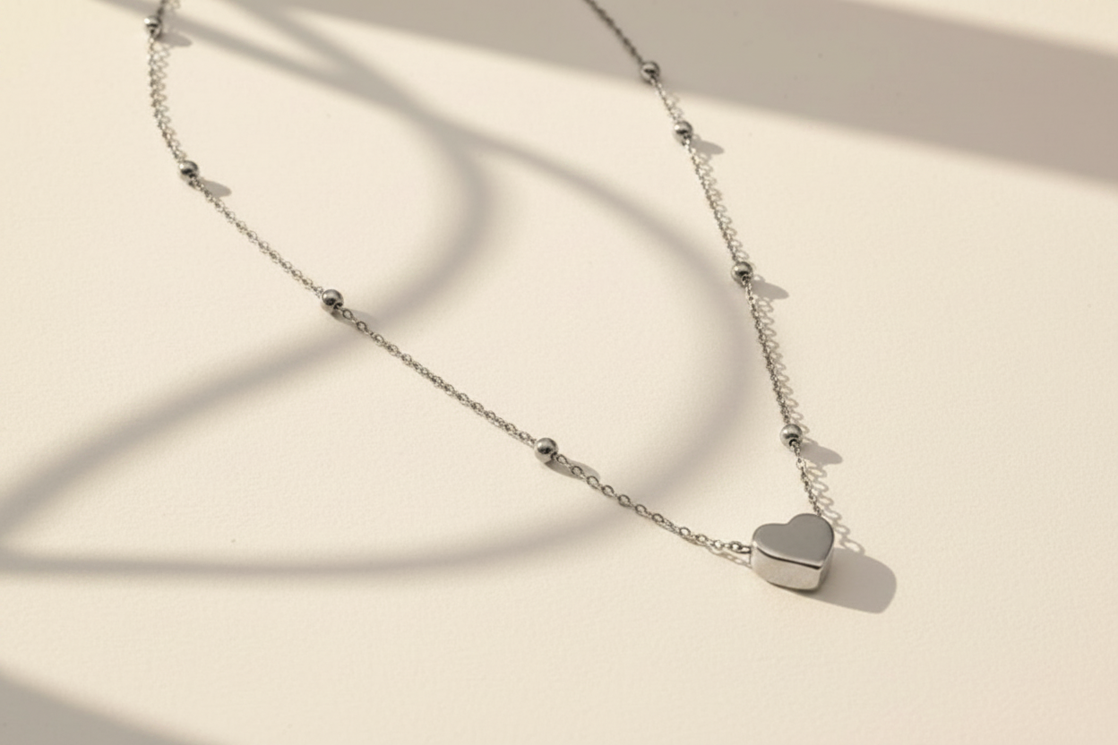 Beaded Heart Necklace