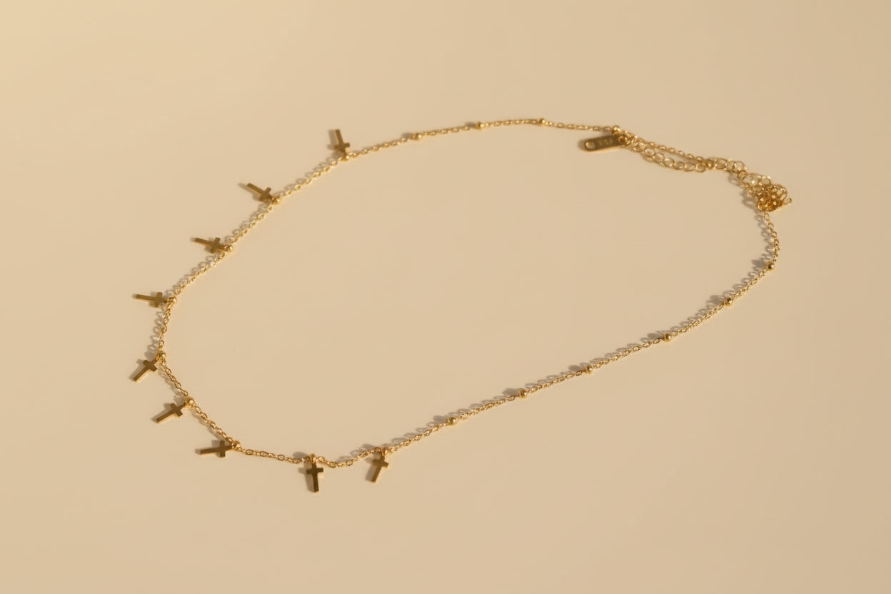 Dainty Cross Choker