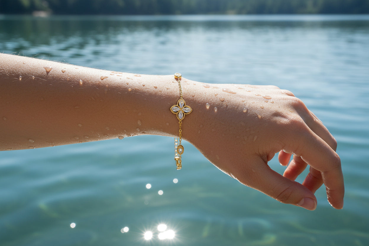 Crystal Clover Bracelet