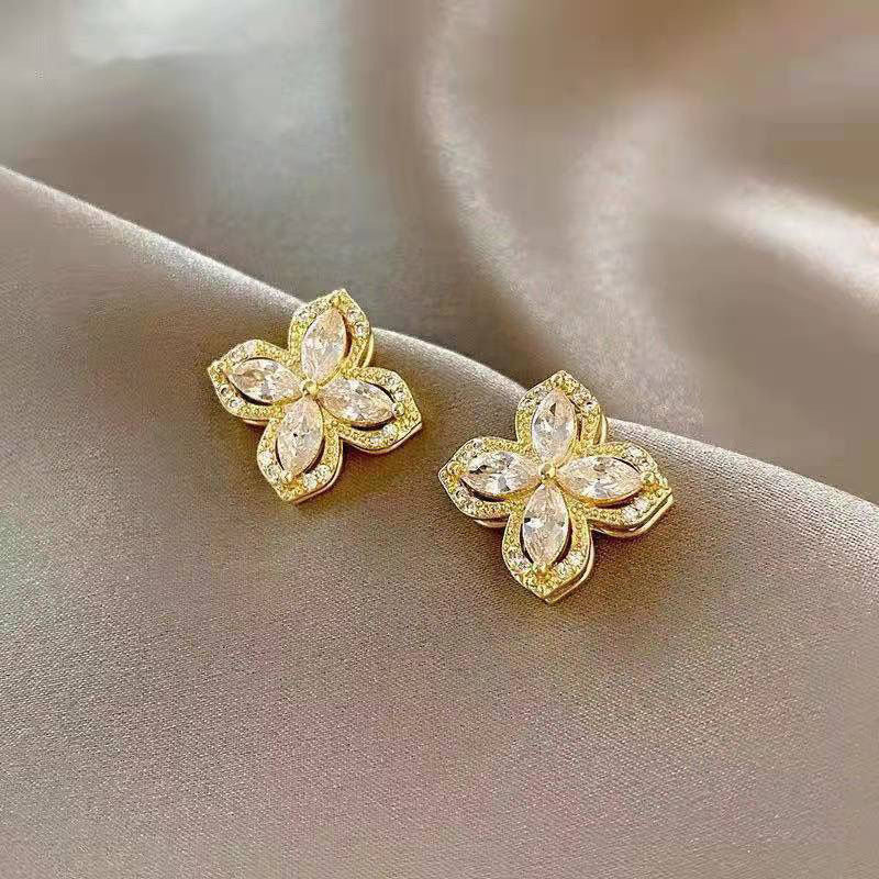 Crystal Clover Earrings