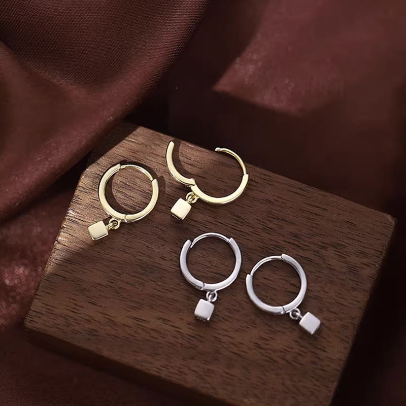 Dangle Cube Hoop