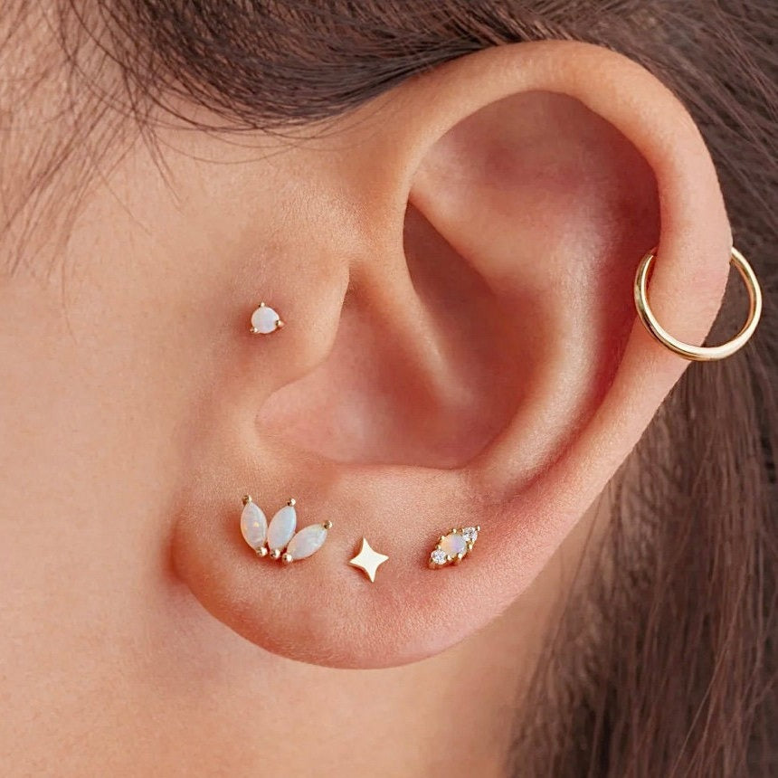 Flat back stud