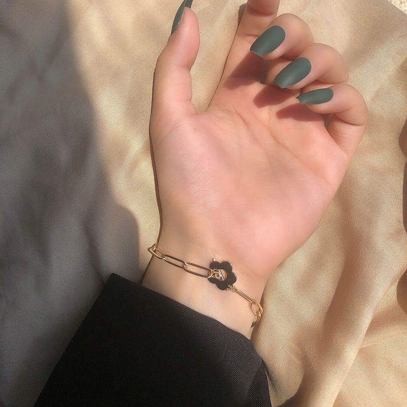 Flower Paperclip Bracelet
