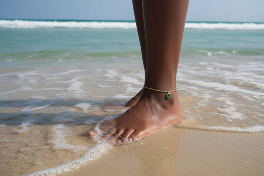 Green Gem Anklet