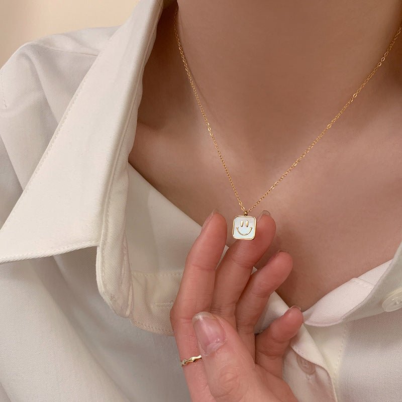Happy Face Shell Necklace