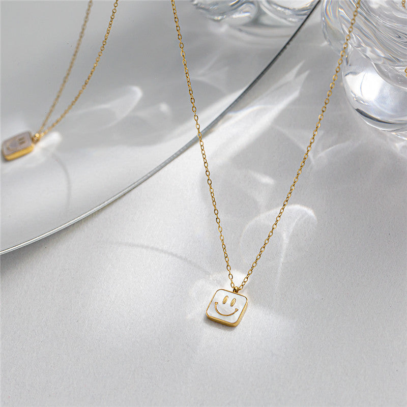 Happy Face Shell Necklace