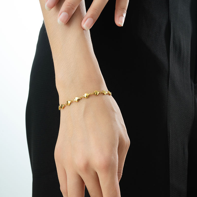 Continuous Heart Bracelet
