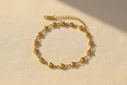 Continuous Heart Bracelet