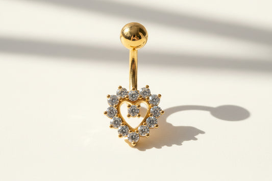 Heart Shaped Belly Button Ring