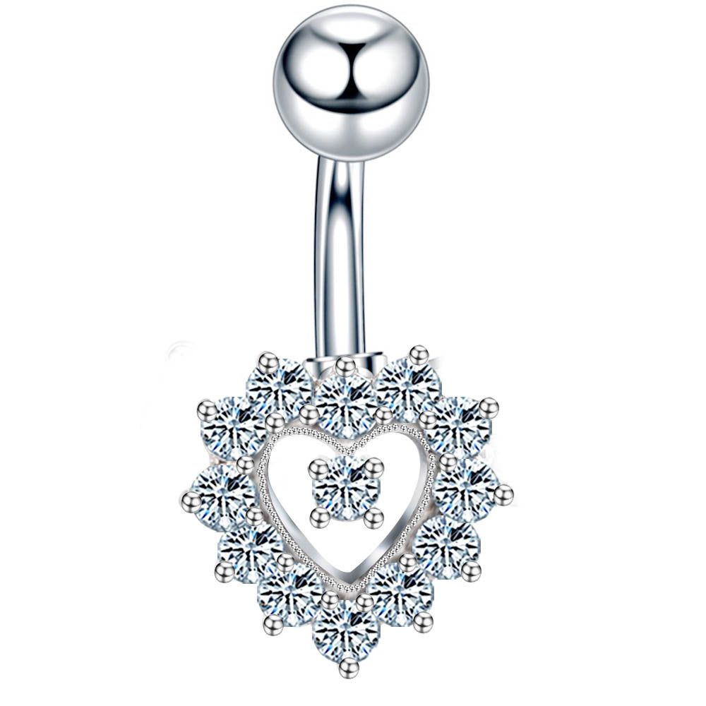 Heart Shaped Belly Button Ring