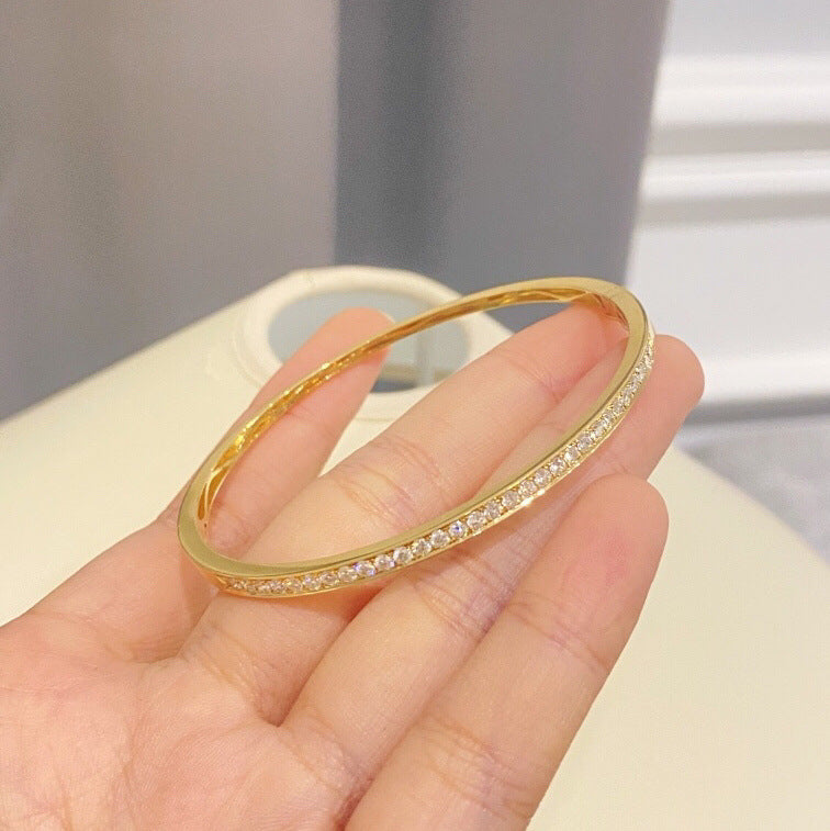 Single Band Rhinestone Bangle