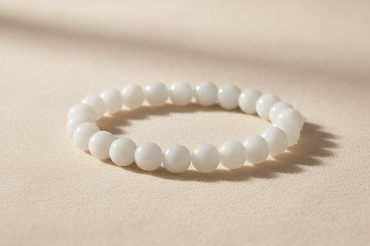 Genuine Gemstone Bracelet-Moonstone