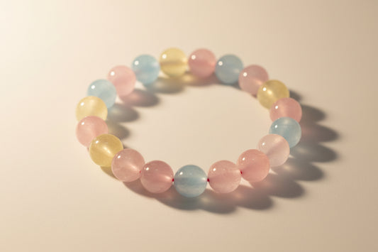 Genuine Gemstone Bracelet-Multi Morganite