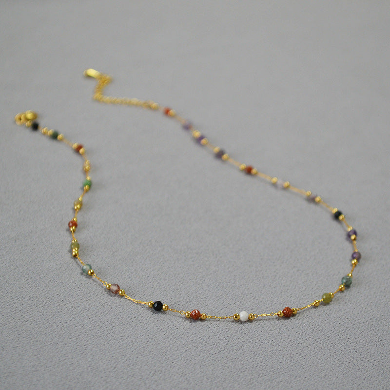 Multi stone necklace